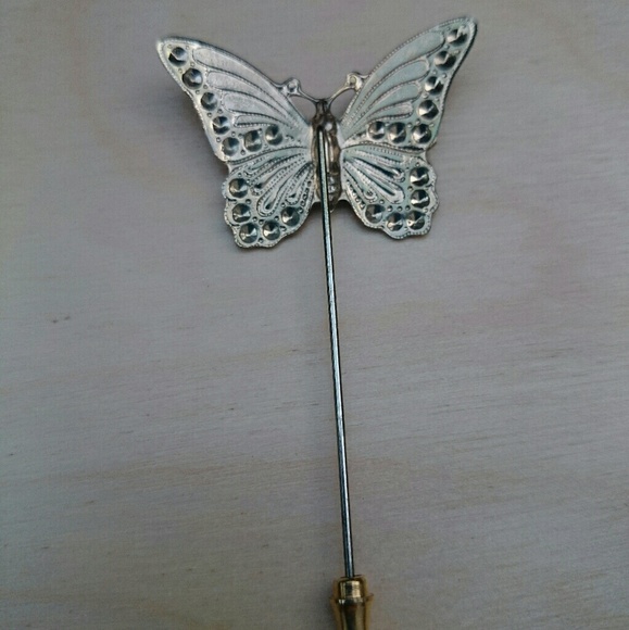 Gold-Colored Butterfly Pin - Picture 4 of 4